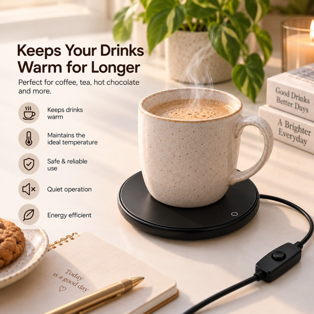 USB mug warmer keeping coffee warm with key benefits